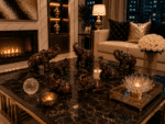 Set of Vintage Lucky Feng Shui Set Of 8 Trunk-Up Elephant Red Resin Figurines - Image 3