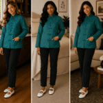 Vintage Plum Blossoms Satin Jacket Quilted Emerald Green, Navy Blue, Black With A Traditional Mandarin Collar And Frog Button Closures , On The Bling Girls