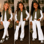 Vintage Plum Blossoms Satin Girls Quilted Vest Olive Drab, Navy Blue, Black With A Traditional Mandarin Collar Leaf Pattern, On The Bling Girls Sons (Copy)