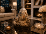 Vintage Chinese Hand-Carved Marble Egg With Dragon Base - Image 2