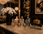Vintage Chinese Hand-Painted Porcelain Figurines Representing The Sanxing Deities, Not Cased in Red Velvet. - Image 6