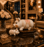 Vintage Miniature Ceramic Piggy Bank