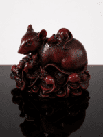 Vintage Lucky Feng Shui Chinese Zodiac Money Rat Figurine - Image 2