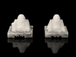Pair Of Vintage White Jade Laughing Buddha Figurines - Image 7