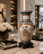 36-Inch Chinese Porcelain Floor Vase Only - Image 3