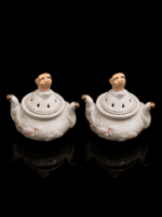 Vintage Oriental Footed Porcelain Incense Burner - Image 7