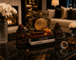 Set Of Vintage Lucky Feng Shui Red Resin Laughing Buddha Figurines - Image 5