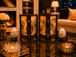 Vintage Pair Of Hand-Painted Marble Eggs With Display Base - Image 7