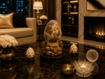 Vintage Pair Of Hand-Painted Marble Eggs With Display Base - Image 5