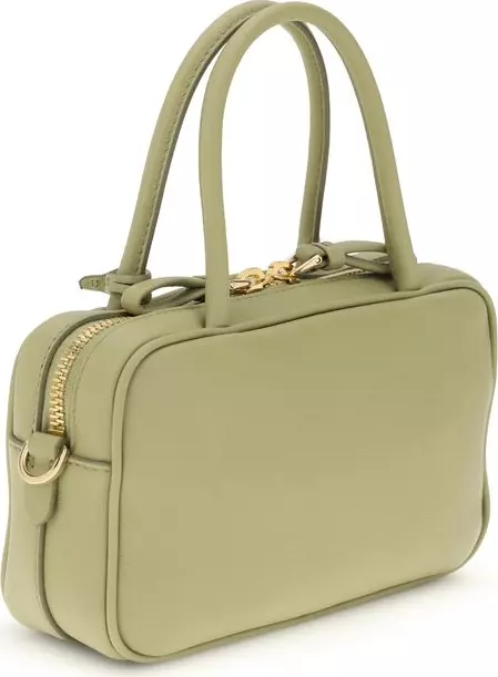 Prada Bicolor Leather Handbag  Compact Luxury, Iconic Style - Image 3