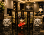 Vintage Chinese Woman Bobble Head Nodder Doll