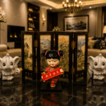 Vintage Chinese Woman Bobble Head Nodder Doll